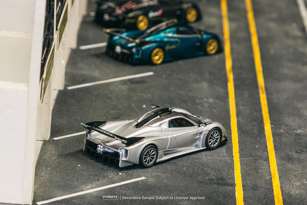 1:64 Tarmac Works Pagani Huayra R – Satin Silver Limited Edition T64G-TL035-SL