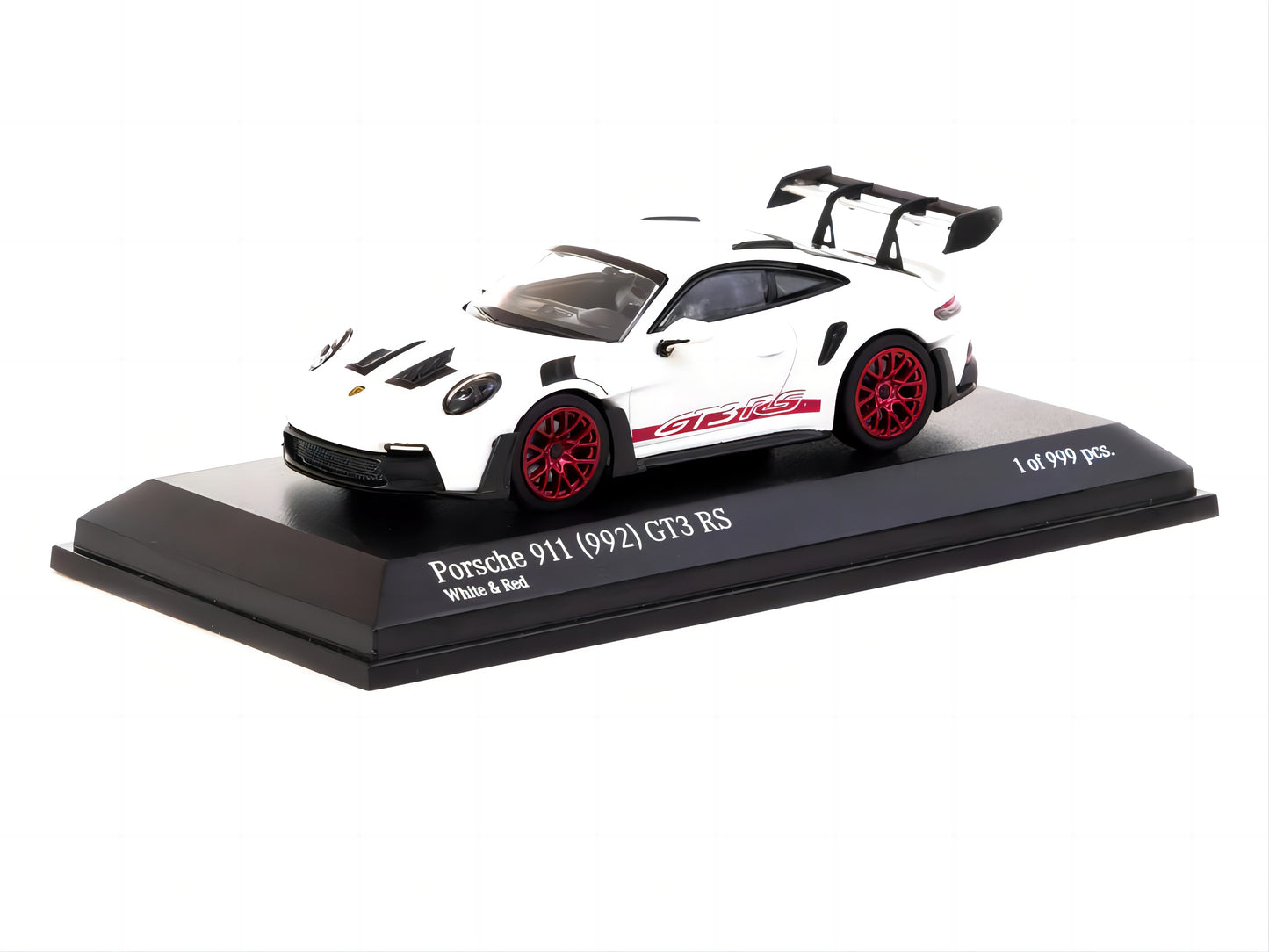 1:64 Tarmac Works x Minichamps  Porsche 911 (992) GT3 RS White  Limited to 999 pcs T64MC-005-WR