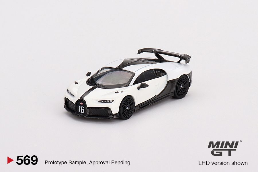 1/64 Mini GT #569 Bugatti Chiron Pur Sport White Limited Edition mgt00569