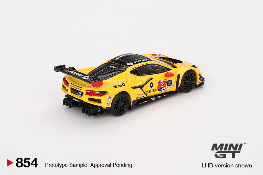 1/64 Mini GT #854 Chevrolet Corvette Z06 GT3.R #3 Corvette Racing by Pratt Miller Motorsports 2024 IMSA Daytona 24 Hrs Limited Edition mgt00854