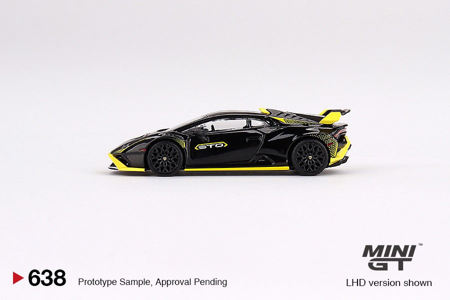1:64 Mini GT #638 Lamborghini Huracán STO Nero Noctis Limited Edition MGT00638