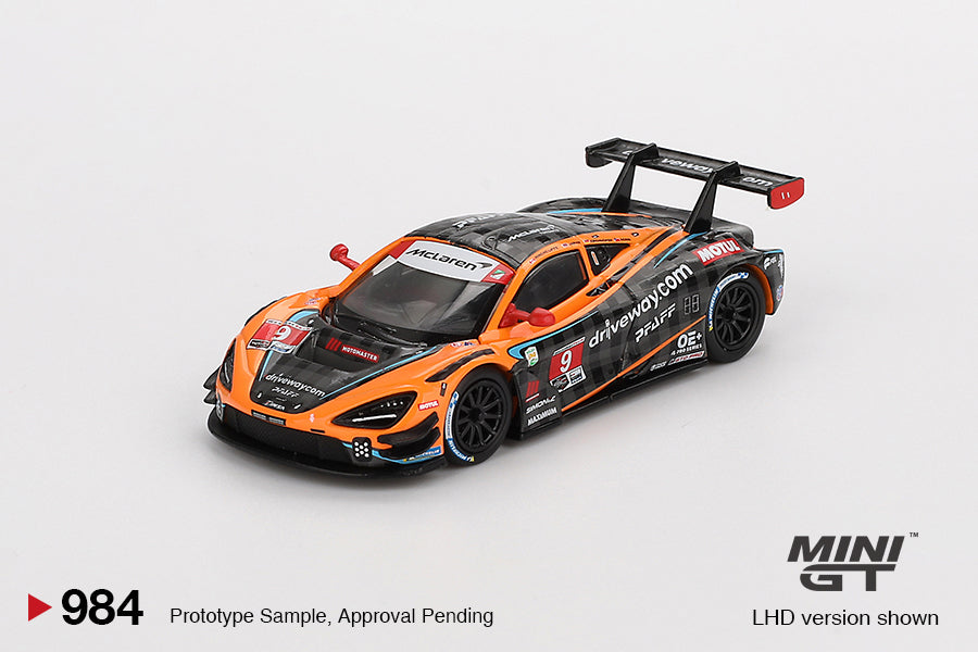 1:64 Mini GT #984 McLaren 720S GT3 Evo Pfaff Motorsports 2024 IMSA Daytona 24 Hrs Limited Edition mgt00984