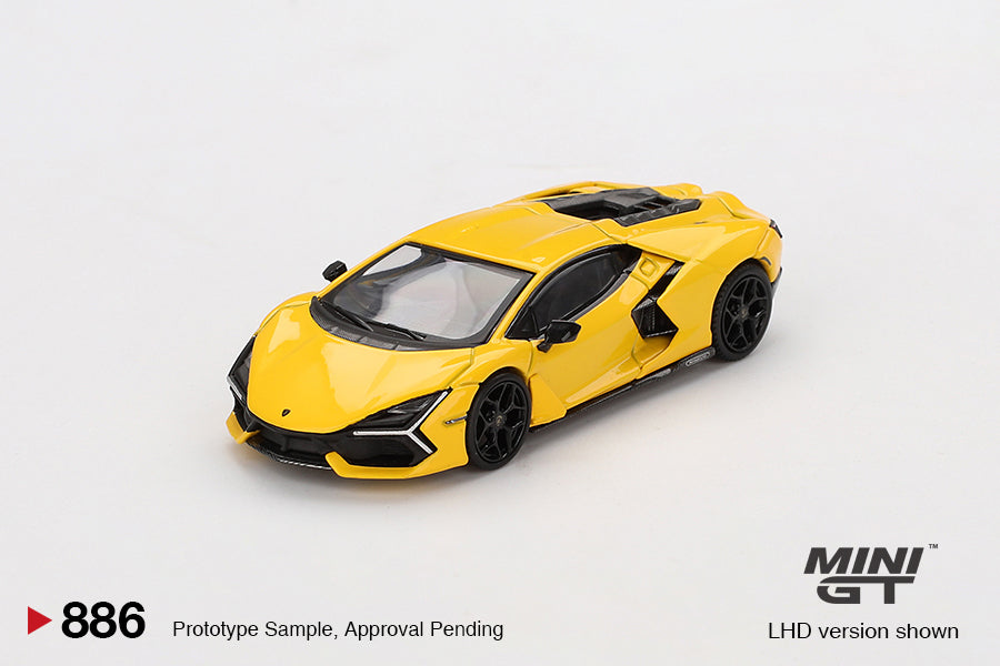1:64 Mini GT #886 Lamborghini Revuelto Giallo Yellow Limited Edition MGT00886