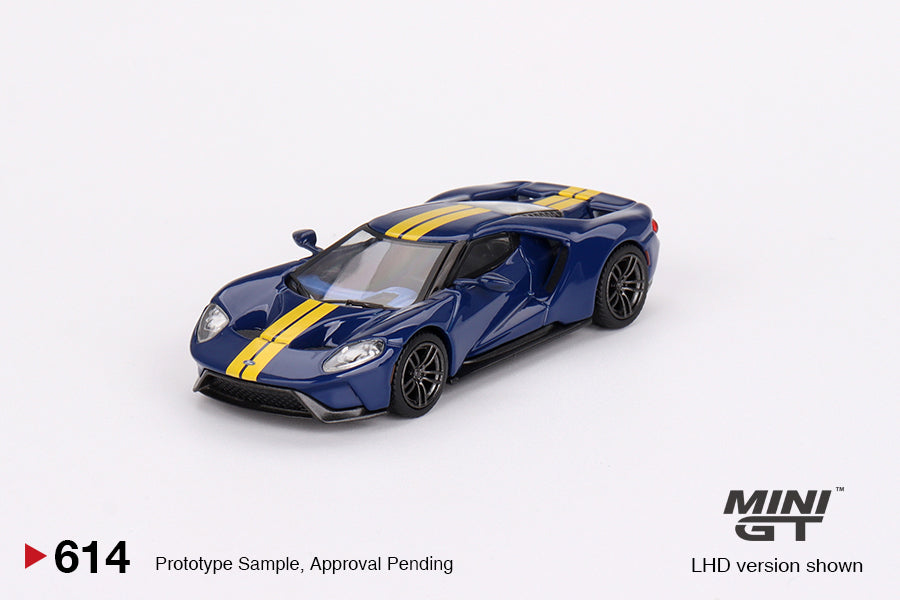 1/64 Mini GT #614 Ford GT Sunoco Blue Limited Edition mgt00614