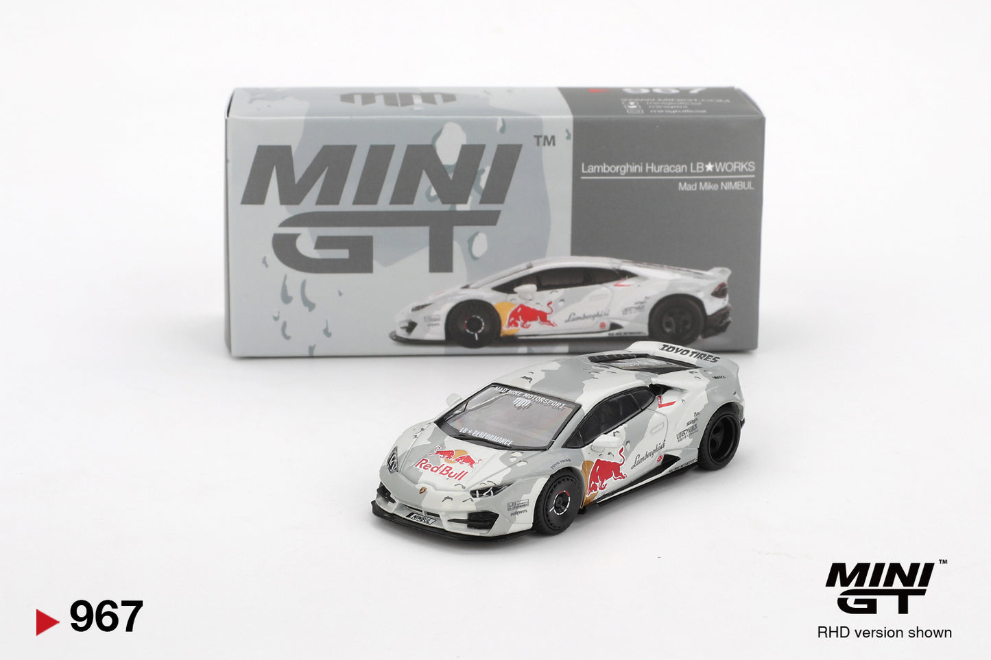 1:64 Mini GT #967 Lamborghini Huracan LB-WORKS ver. 2 Mad Mike NIMBUL Limited Edition MGT00967
