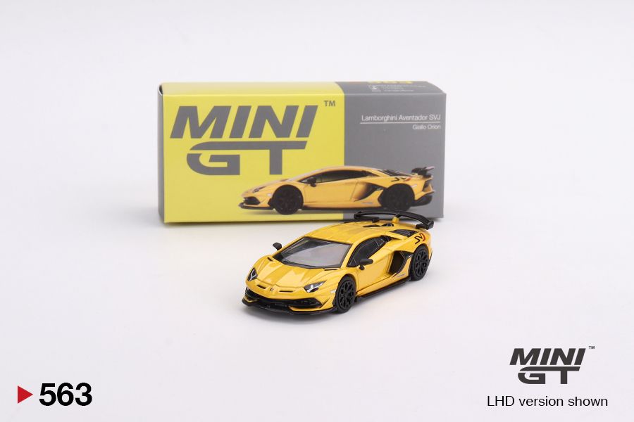 1:64 Mini GT #563 Lamborghini Aventador SVJ – New Giallo Orion Limited Edition mgt00563