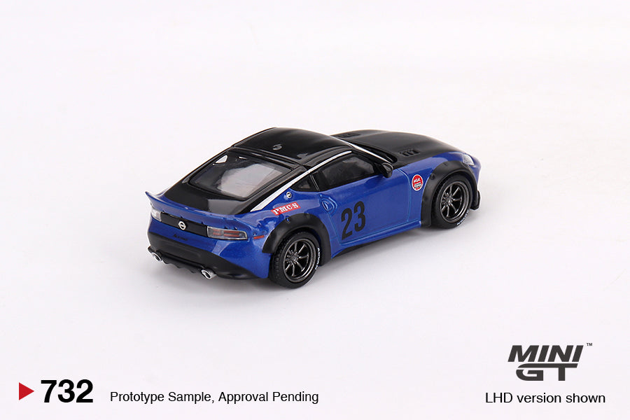 1/64 Mini GT #732 Nissan Z LB-NATION WORKS Serian Blue Limited Edition MGT00732