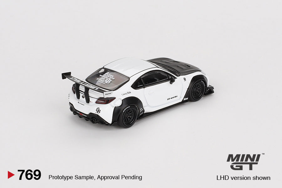 1/64 Mini GT #769 Toyota GR86 LB Nation White Limited Edition MGT00769