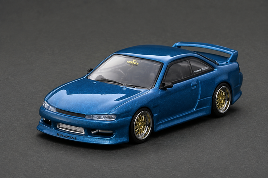 1:64 Tarmac Works VERTEX Nissan Silvia S14 Blue Green Metallic Nismo Festival Exclusive T64G-018-GR