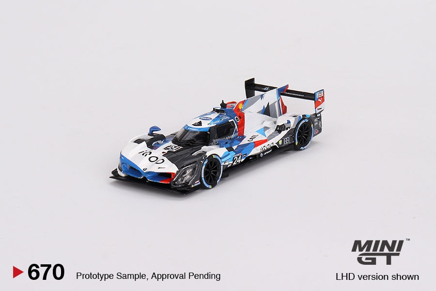 1/64 Mini GT #670 BMW M Hybrid V8 GTP #24 BMW M Team RLL 2023 IMSA Daytona 24 Hrs Limited Edition mgt00670