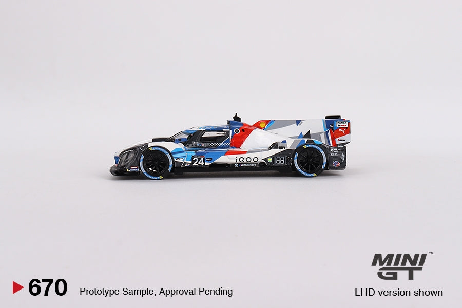1/64 Mini GT #670 BMW M Hybrid V8 GTP #24 BMW M Team RLL 2023 IMSA Daytona 24 Hrs Limited Edition mgt00670