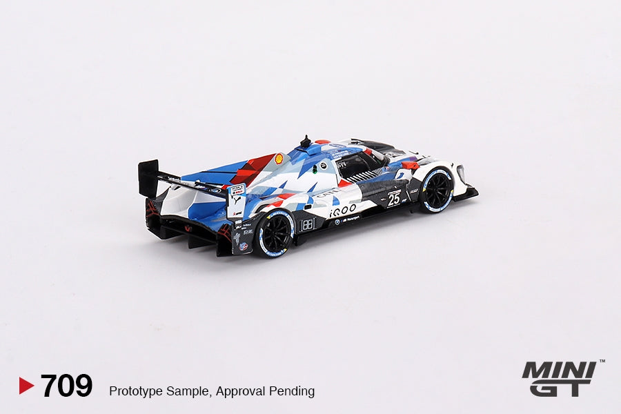 1/64 Mini GT #709 BMW M Hybrid V8 #25 BMW M Team RLL 2023 IMSA Sebring 12 Hrs 2nd Place Limited Edition mgt00709