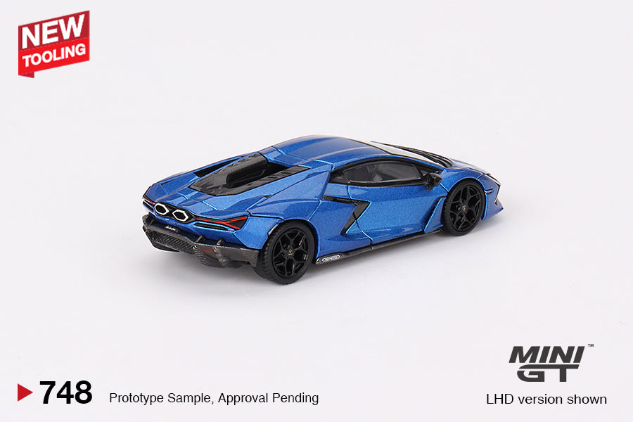 1/64 Mini GT #748 Lamborghini Revuelto  Blu Eleos Limited Edition mgt00748