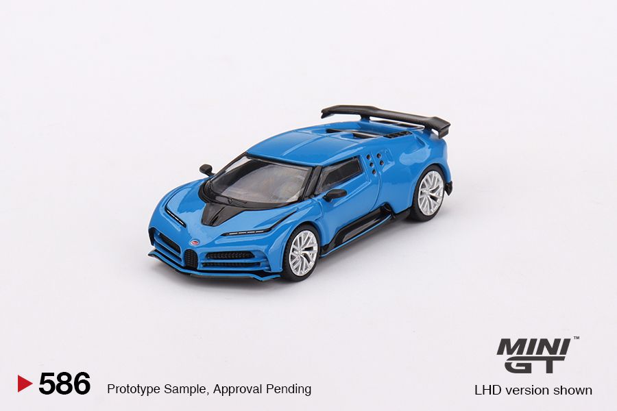 1:64 Mini GT #586 Bugatti Centodieci – Blu Bugatti Limited Edition MGT00586