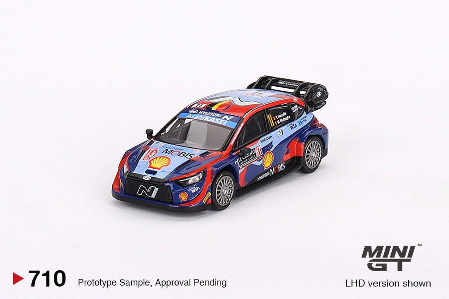 1/64 Mini GT #710 Hyundai i20 N Rally1 2023 Rally MonteCarlo 3rd Place #11 Limited Edition mgt00710