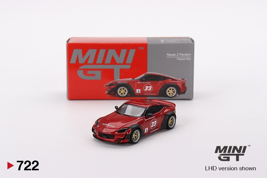 1/64 Mini GT #722 Nissan Z Pandem – Passion Red Limited Edition mgt00722