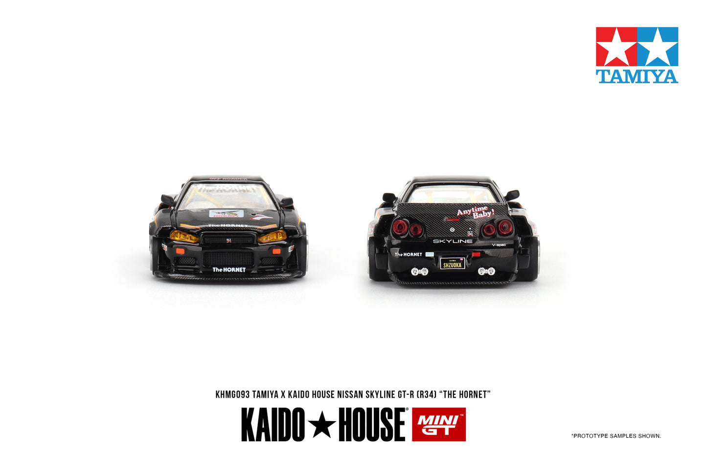 1/64 Kaido House x Mini GT Tamiya Nissan Skyline GT-R (R34) The Hornet Limited Edition KHMG093
