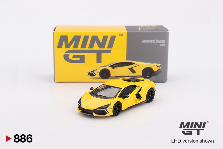 1:64 Mini GT #886 Lamborghini Revuelto Giallo Yellow Limited Edition MGT00886