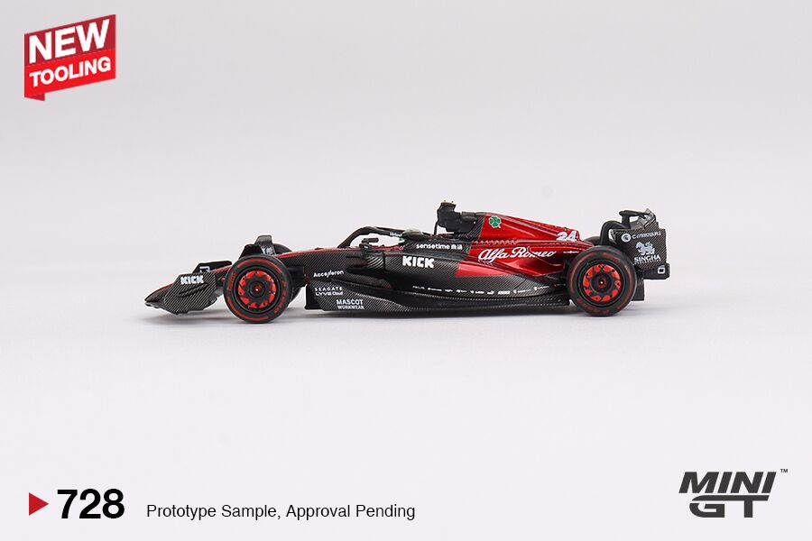 1/64 Mini GT #728 Alfa Romeo C43 #24 Zhou Guanyu 2023 F1 2023 Australian GP Limited Edition mgt00728