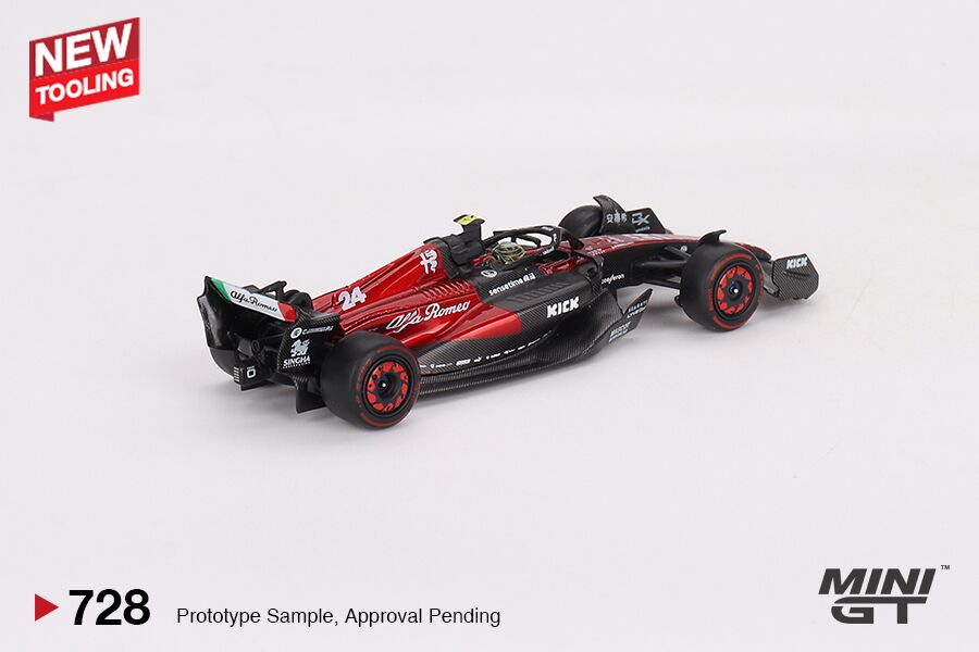 1/64 Mini GT #728 Alfa Romeo C43 #24 Zhou Guanyu 2023 F1 2023 Australian GP Limited Edition mgt00728