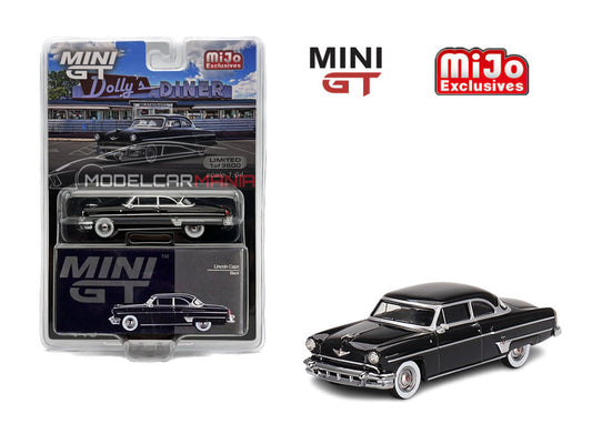 1:64 Mini GT #448 1954 Lincoln Capri Black Limited Edition mgt00448