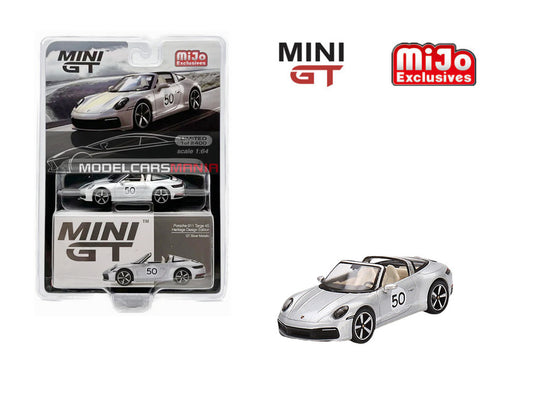 1/64 Mini GT#507 Porsche 911 Targa 4S Heritage Design Edition (GT Silver Metallic) Limited Edition mgt00507