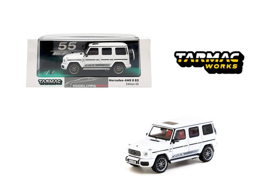 1:64 Tarmac Works Mercedes AMG G 63 Edition 55 White Limited Edition T64R-040-WH