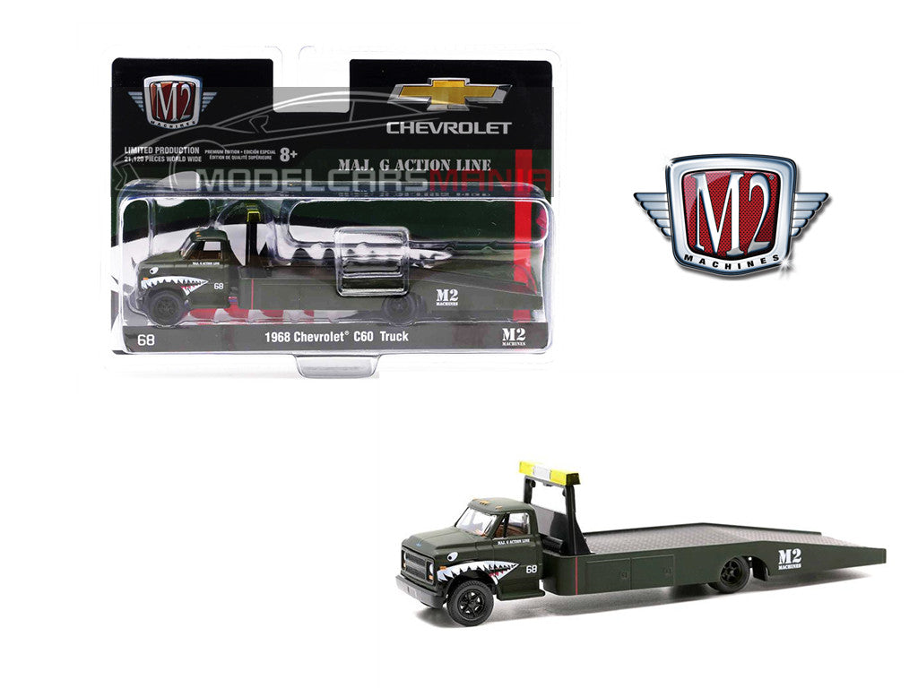 1/64 M2 Machines 1968 Chevrolet C60 Flatbed Truck MAJ.G Action Line Limited Edition 39100-HS01