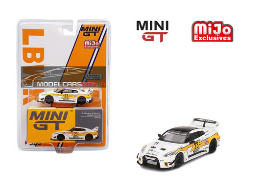 1/64 Mini GT #528 NISSAN LB-Silhouette WORKS GT 35GT-RR Ver.1 LB Racing – White Limited Edition mgt00528