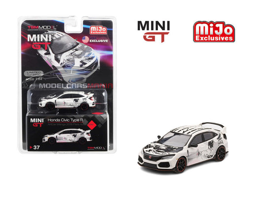 1:64 Mini GT #37 Honda Civic Type R (FK8) ArtCar Manga 2018 Paris Auto Show Limited Edition mgt00037