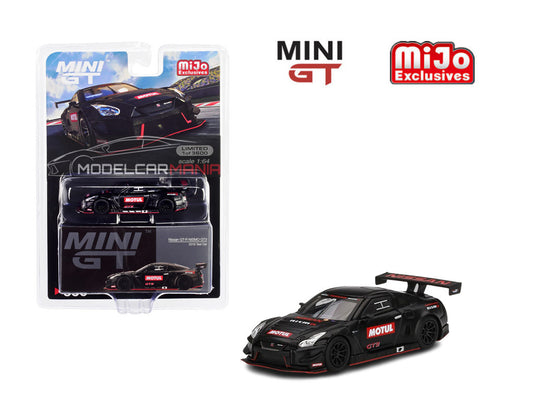 1:64 Mini GT #336 Nissan GT-R Nismo GT3 2018 Test Car Matte Black Limited Edition mgt00336