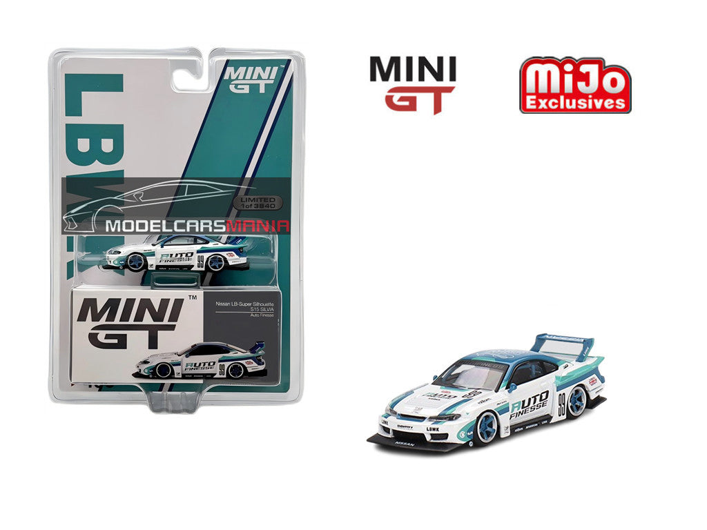 1/64 Mini GT #490 Nissan LB-Super Silhouette S15 SILVIA Auto Finesse Limited Edition mgt00490