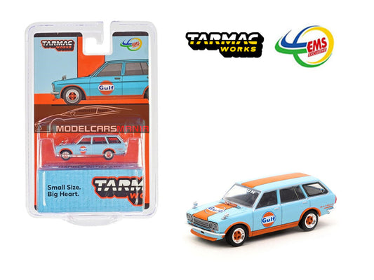 1:64 Tarmac Works Datsun Bluebird 510 Wagon Gulf Limited Edition T64G-026-GULF