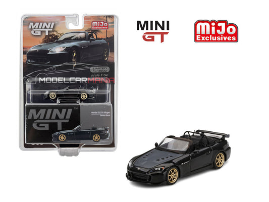 1:64 Mini GT #309  Honda S2000 (AP2) Mugen Berlina Black Limited Edition mgt00309