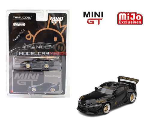 1:64 Mini GT#219 Pandem Toyota GR Supra V1.0 Black Limited Edition mgt00219