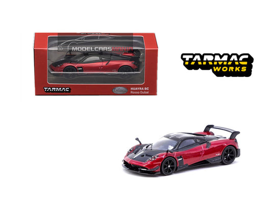 1:64 Tarmac Works Pagani Huayra BC Rosso Dubai Limited Edition T64G-TL014-RE