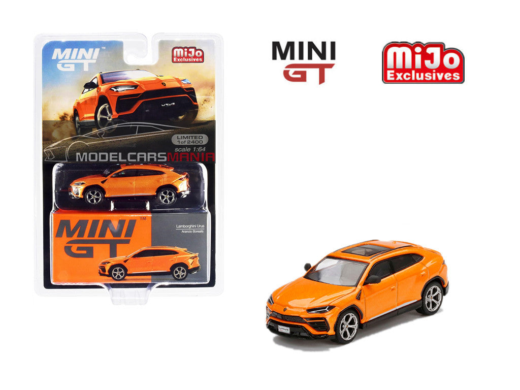 1:64 Mini GT #360 Lamborghini Urus Arancio Borealis Limited Edition mgt00360