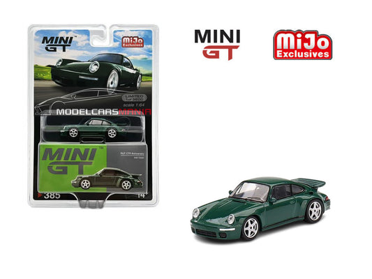 1/64 Mini GT #385 RUF CTR Anniversary Irish Green Limited Edition mgt00385