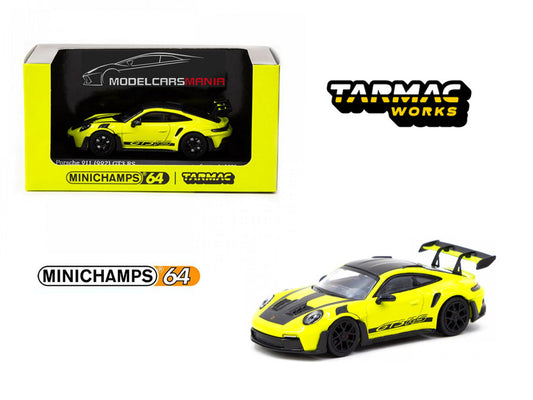 1:64 Tarmac Works x Minichamps  Porsche 911 (992) GT3 RS Acid Green Limited to 999 pcs T64MC-005-AG