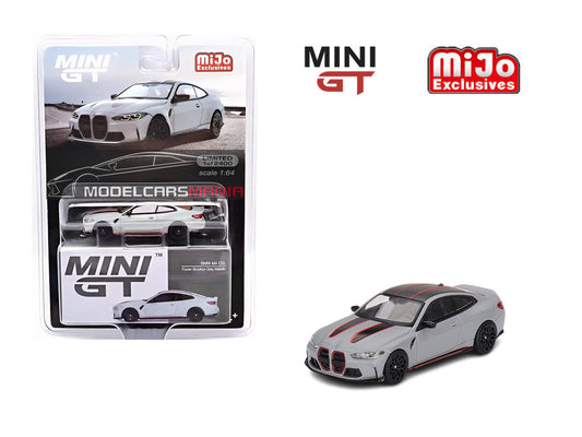 1:64 Mini GT #641 BMW M4 CSL (G82) Frozen Brooklyn Grey Metallic Limited Edition mgt00641