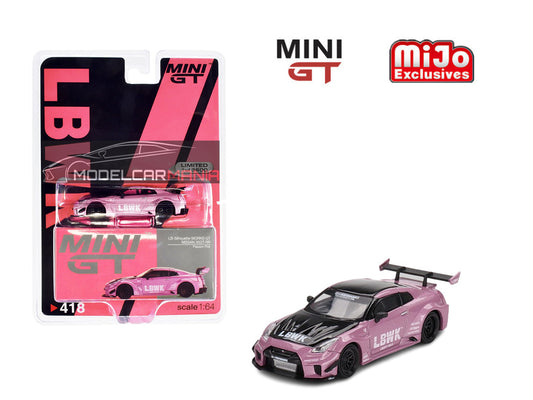 1:64 Mini GT #418 LB-Silhouette WORKS GT NISSAN 35GT-RR Ver.2 Passion Pink Limited Edition mgt00418