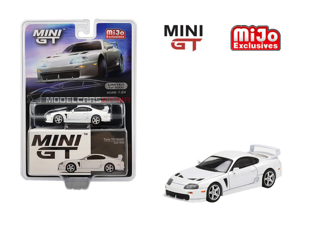 1/64 Mini GT #259 Toyota TRD 3000GT Renaissance Super White Limited Edition mgt00259