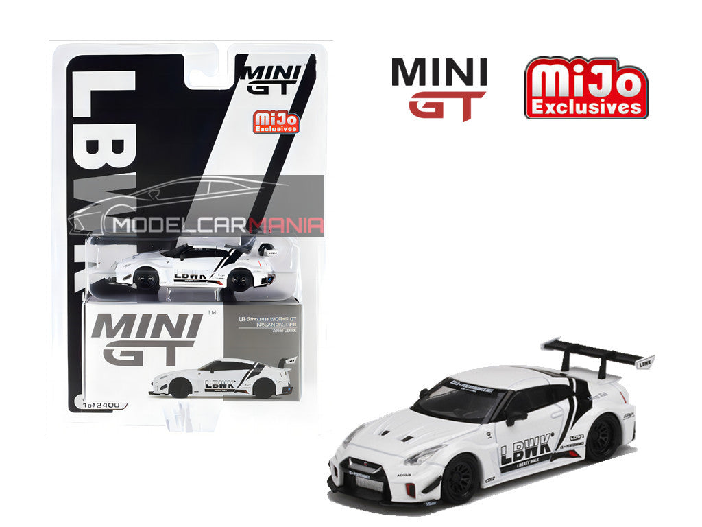 1:64 Mini GT#209 LB-Silhouette WORKS GT NISSAN 35GT-RR Ver. 2 - White Limited Edition mgt00209