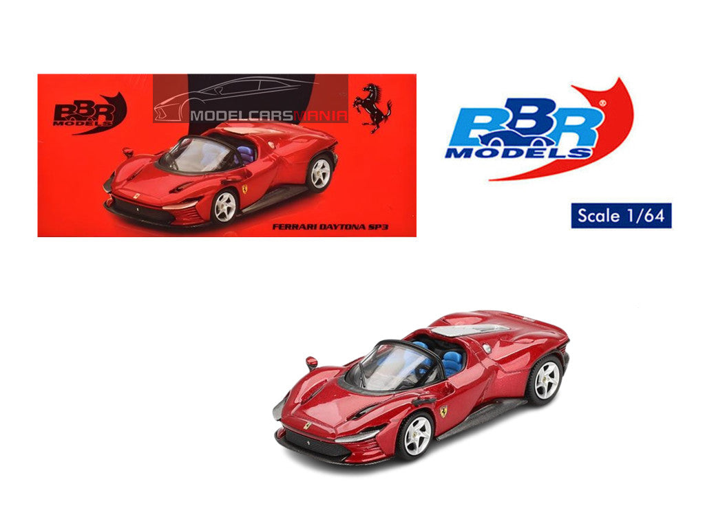 1/64 BBR Models Ferrari Daytona SP3 Rosso Imola Limited Edition BBRFER64019