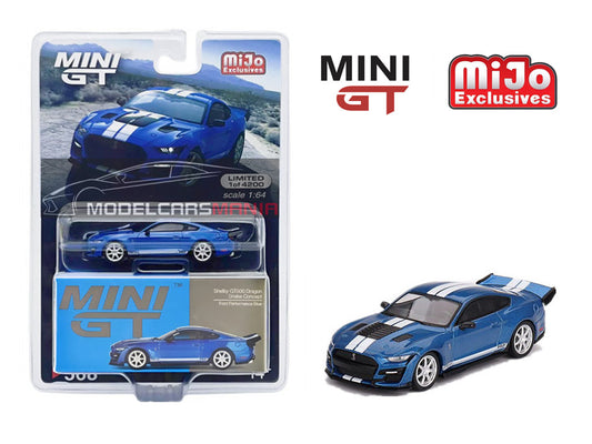 1:64 Mini GT #568 Shelby GT500 Dragon Snake Concept Ford Performance Blue Limited Edition mgt00568