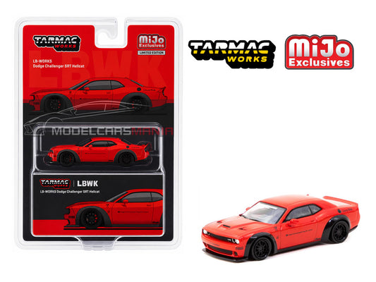 1:64 Tarmac Works LB-WORKS Dodge Challenger SRT Hellcat Red Special Edition T64G-TL039-RE