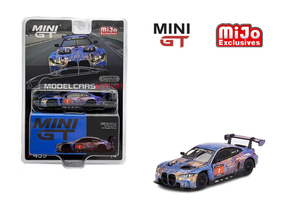 1/64 Mini GT #439 BMW M4 GT3 #1ST Racing 2022 12H Mugello Winner Limited Edition mgt00439