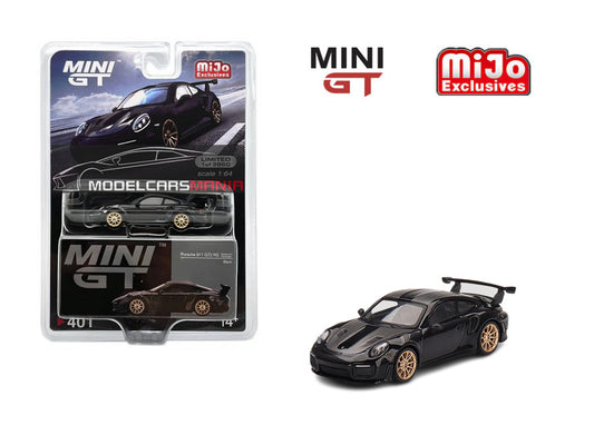 Mini GT 1:64 #401 Porsche 911(991) GT2 RS Weissach Package Black Limited Edition mgt00401
