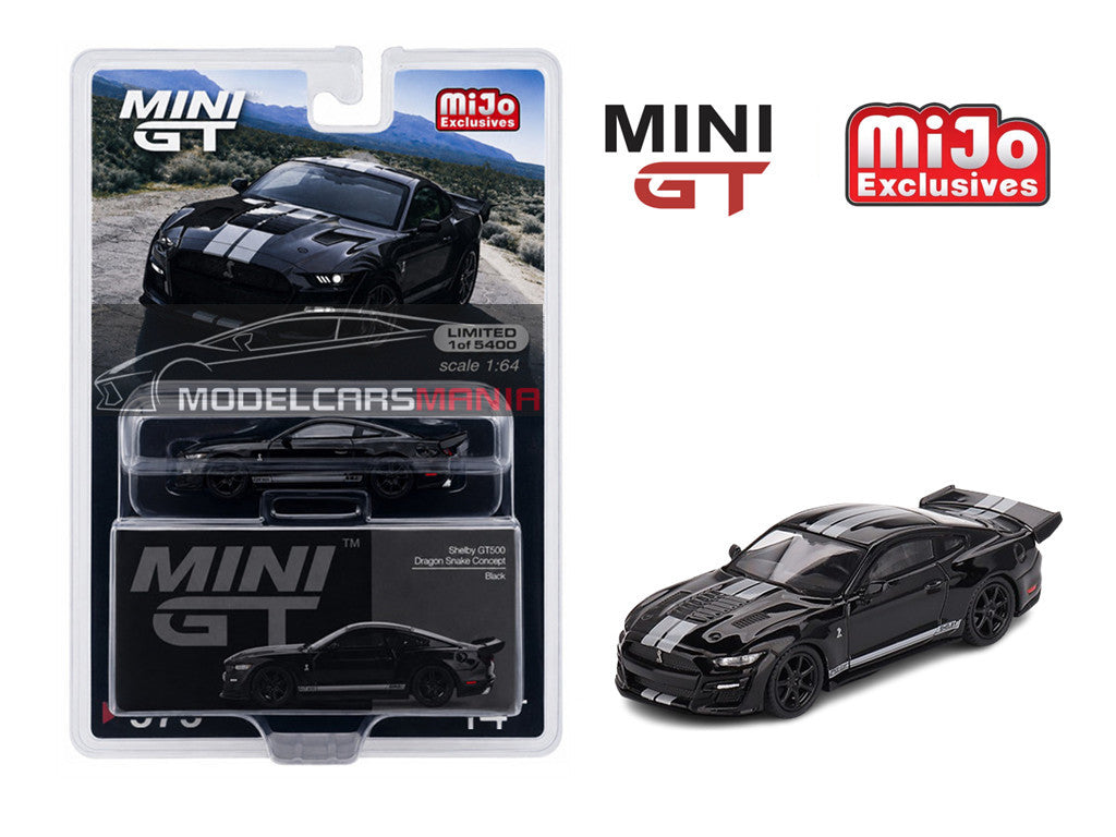 1:64 Mini GT #575 Shelby GT500 Dragon Snake Concept Black Limited Edition MGT00575