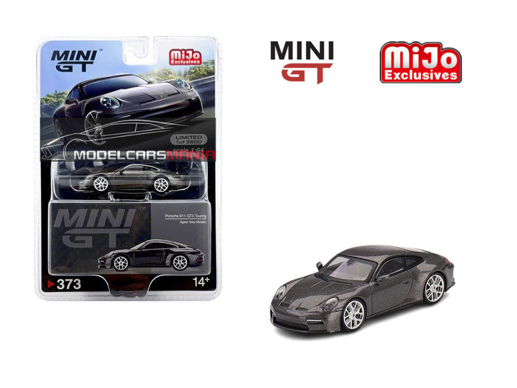1/64 Mini GT #373 Porsche 911 (992) GT3 Touring Grey Limited Edition mgt00373